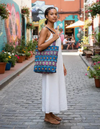 Bolsa Tote Bag "Rarotonga" - Edición Bohemia