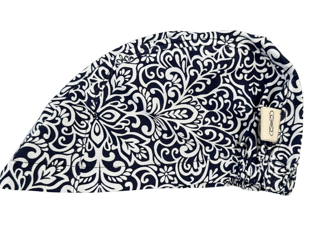 Gorro Quirúrgico Elegante Barroco Doctor Enfermeras Estampado Artesanal