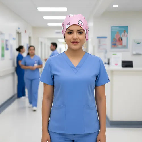 Gorro Quirúrgico Hello Kitty Doctor Enfermeras Estampado