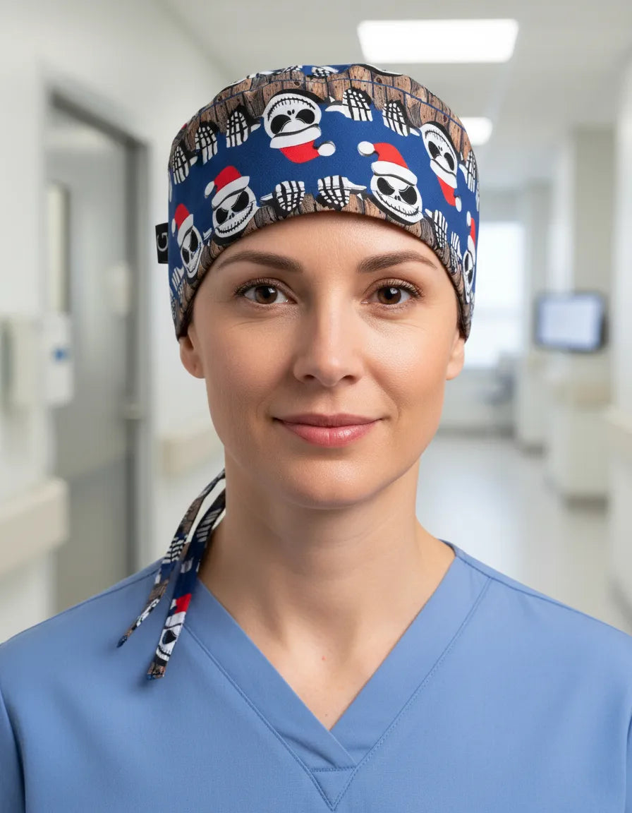 Gorro Quirurgico Jack Skellington Navideño - Edición Navidad