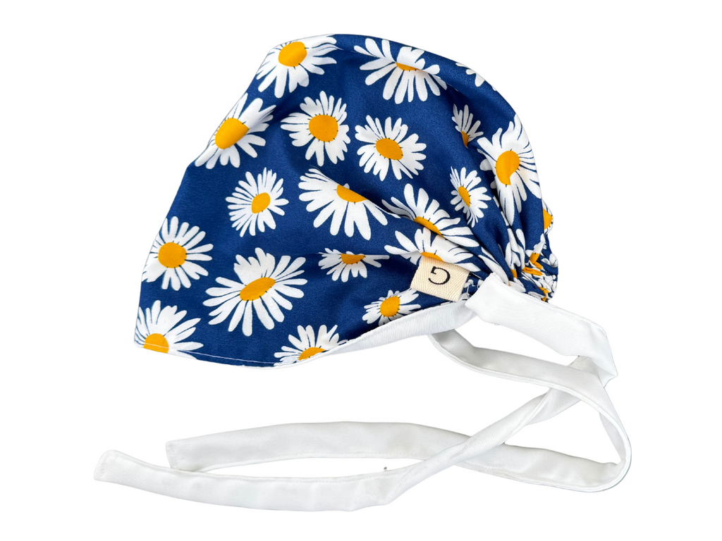 Gorro Quirúrgico Margaritas Doctor Enfermeras Estampado Artesanal
