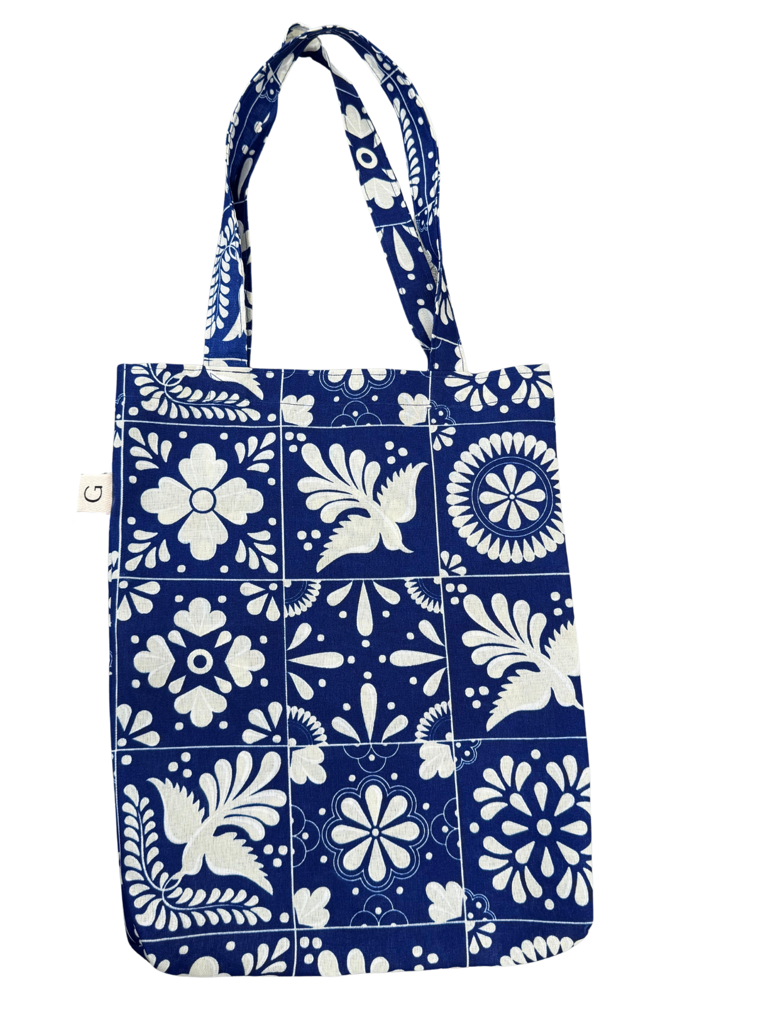 Bolsa Tote Bag "Talavera Azul" - Edición Artesanía Mexicana
