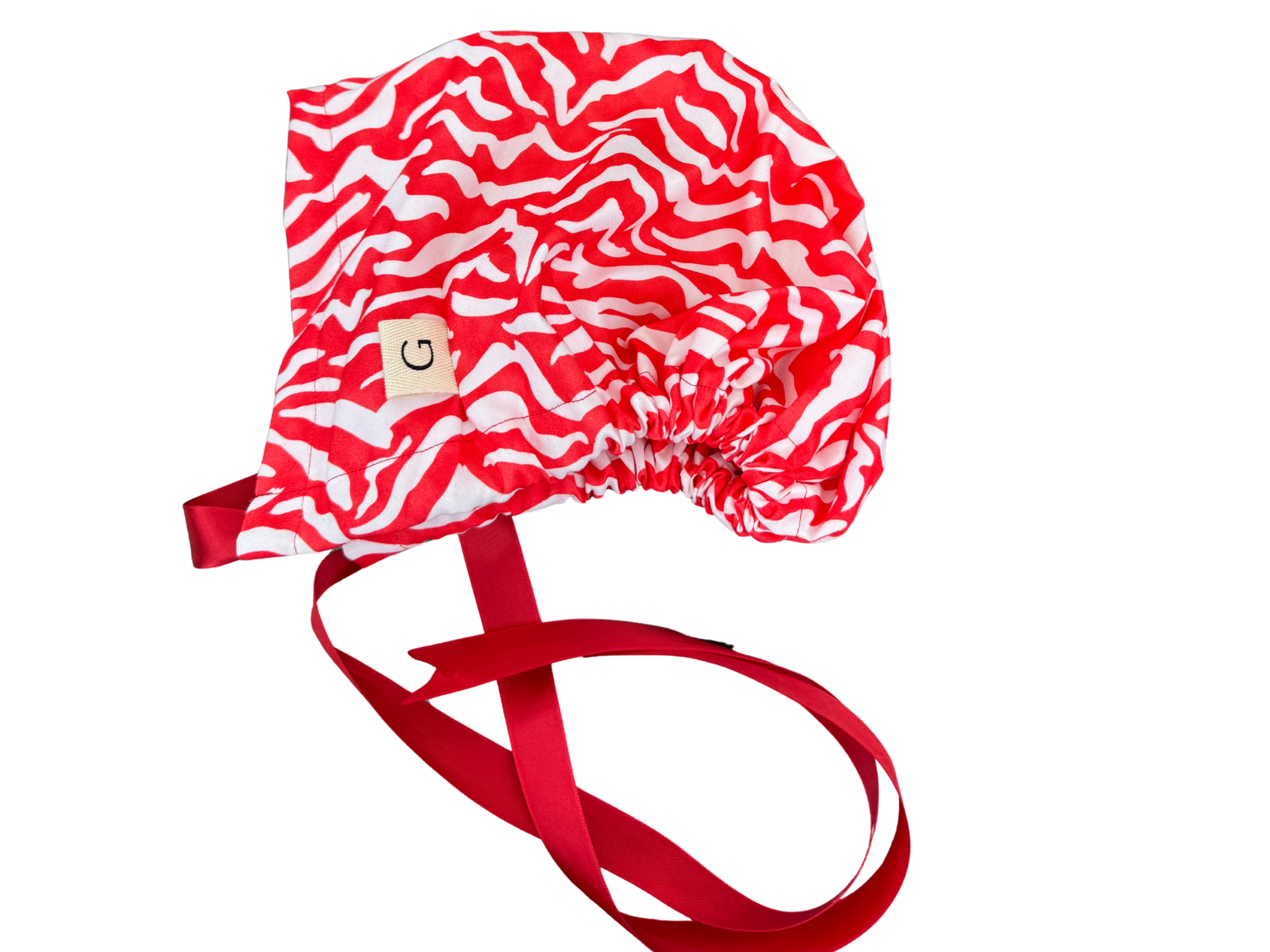 Gorro Quirúrgico Médico Zebra Naranja Enfermeras Animal Print