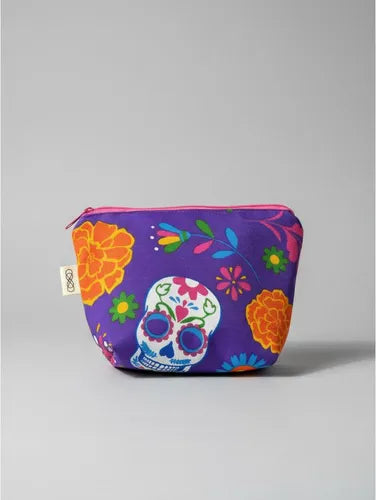 Cosmetiquera Catrina Morada - Edición Especial Día de Muertos